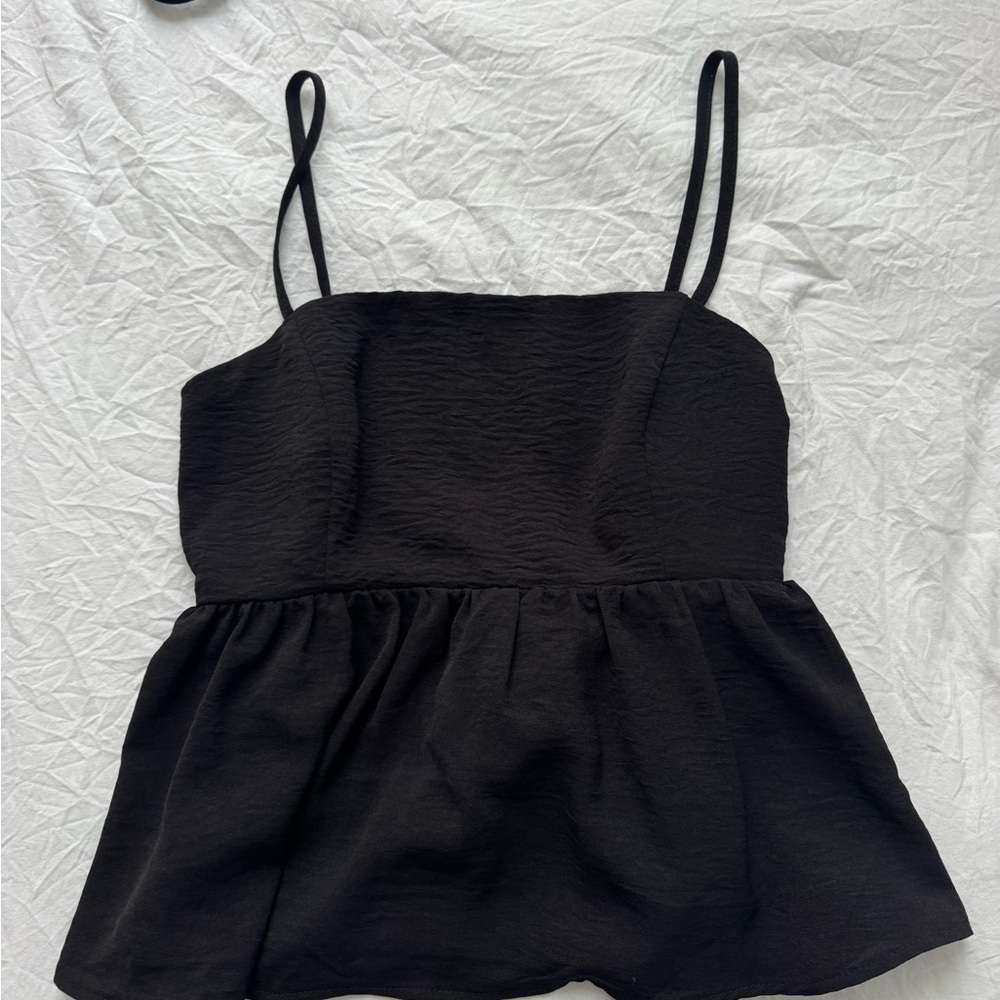 Timing Black Camisole Top